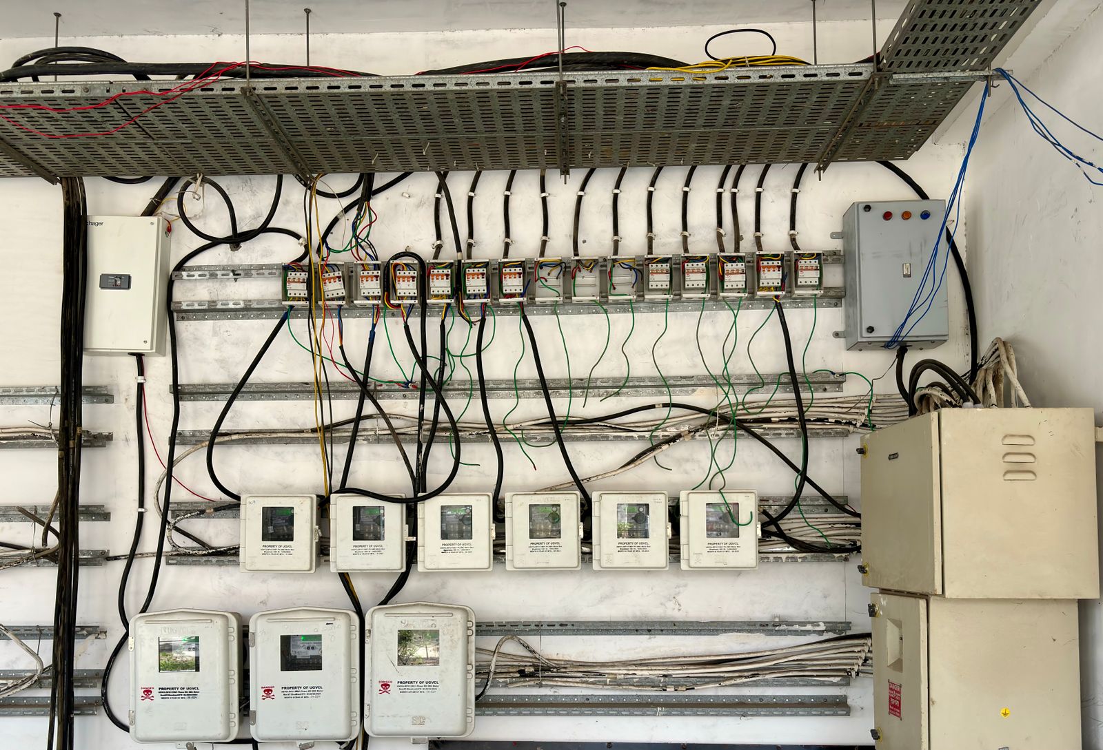 Industrial electrical panels — the scale of commercial electrical work that often outgrows off-the-shelf job platforms